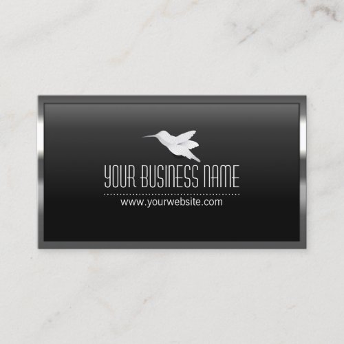 Steel Border Agile Hummingbird Business Card