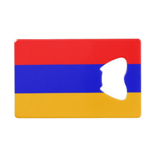 Steel Bottle Opener with flag of Armenia
