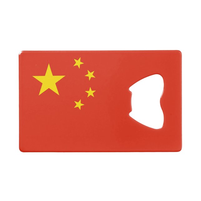 Steel Bottle Opener with flag of China (Front (Horizontal))