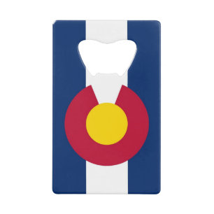 Steel Bottle Opener with flag of Colorado,USA