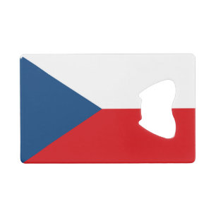 Steel Bottle Opener with flag of Czechia