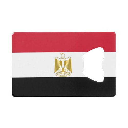 Steel Bottle Opener with flag of Egypt