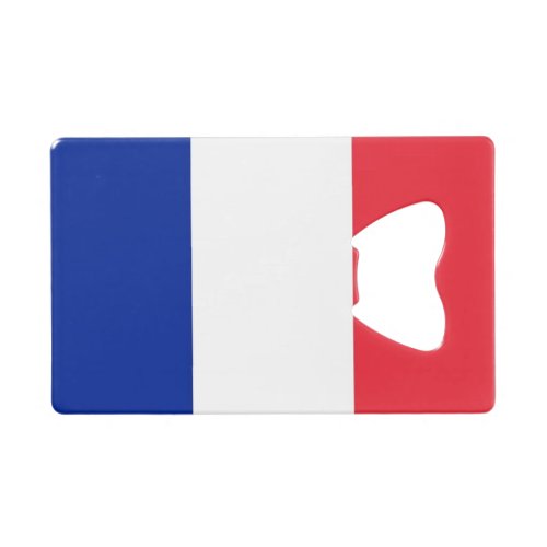 Steel Bottle Opener with flag of France