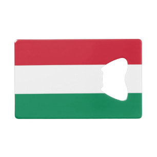Steel Bottle Opener with flag of Hungary