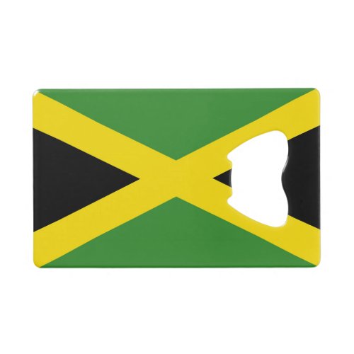 Steel Bottle Opener with flag of Jamaica