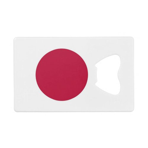 Steel Bottle Opener with flag of Japan