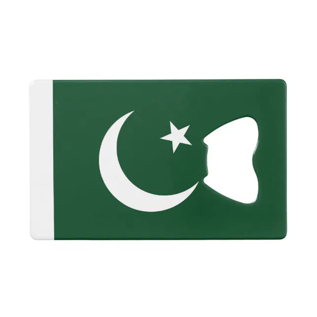 Pakistan R 644 Steel Bottle Opener with flag of Pakistan | Zazzle