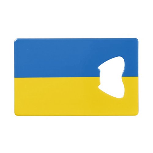 Steel Bottle Opener with flag of Ukraine