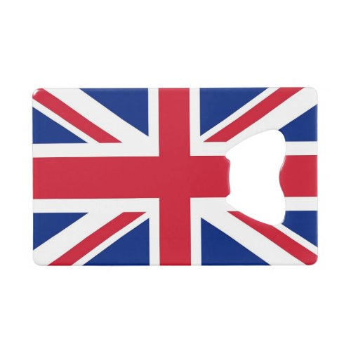 Steel Bottle Opener with flag of United Kingdom