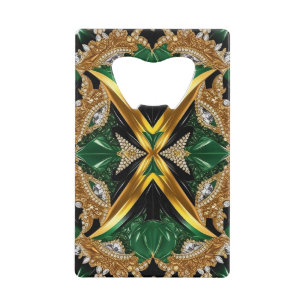 Steel Bottle Opener with Jamaica Colors