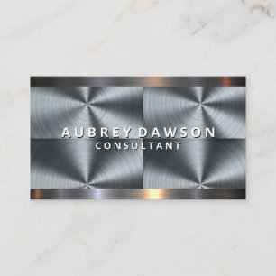 Steel Brushed Pattern Business Card