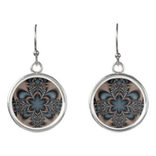 Steel butterflower earrings