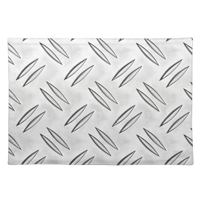 Steel checker plate placemat (Front)