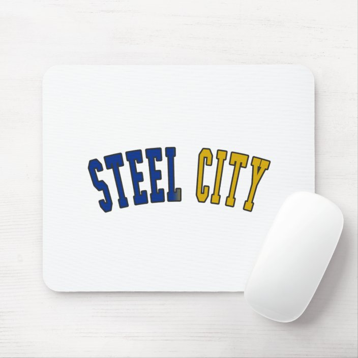 Steel City in Pennsylvania State Flag Colors Mousepad