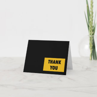Steel City Thank You Block Card