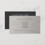 &quot;steel&quot; Database Administrator Business Cards at Zazzle