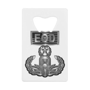 Steel Design Master Explosive Ordnance disposal Credit Card Bottle Opener