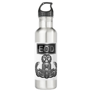 Steel Design Master Explosive Ordnance disposal Stainless Steel Water Bottle