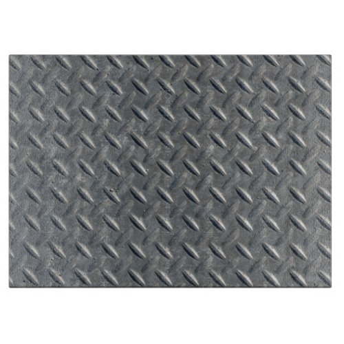 Steel Diamond Plate Background Cutting Board