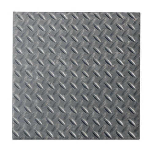 Steel Diamond Plate Background Tile