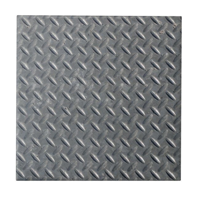 Steel Diamond Plate Background Tile (Front)