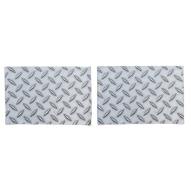 Steel Diamond Plate  Pillow Case (Front-Set)