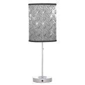 Steel diamond plate table lamp design (Back)