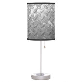 Steel diamond plate table lamp design (Left)