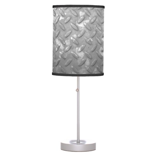 Steel diamond plate table lamp design (Front)