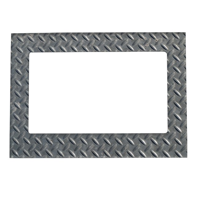 Steel Diamond Plated Magnetic Photo Frame (Front)