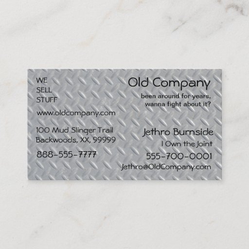 Customizable Steel Diamond Plate Background Business Card Templates