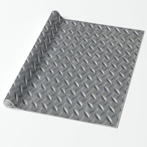 Steel Diamond Plating Panel Wrapping Paper