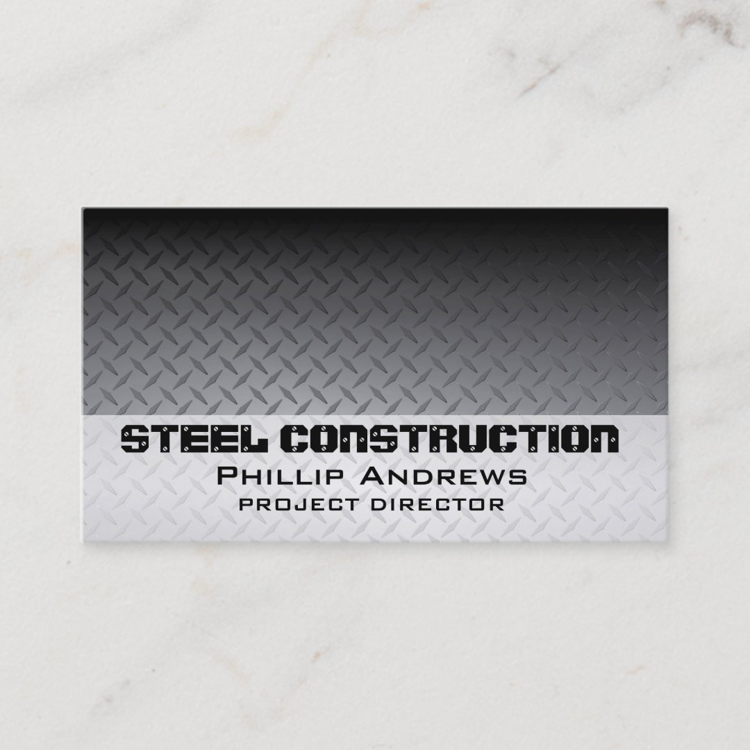 Steel Diamondplate Business Card Zazzle