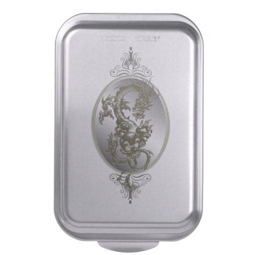 Steel Dragon Cake Pan Zazzle