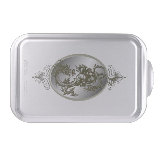 Steel Dragon Cake Pan Zazzle