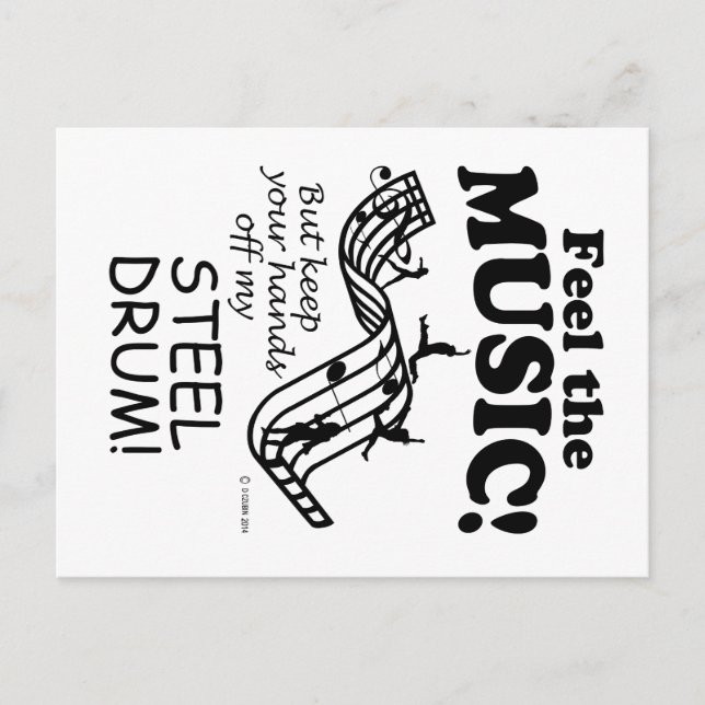 Steel Drum Feel The Music Postcard (Front)