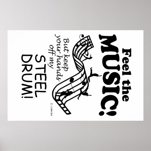 Steel Drum Feel The Music Poster