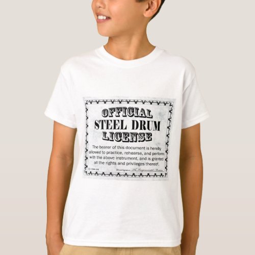 Steel Drum License T_Shirt
