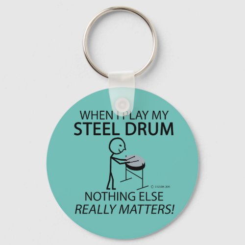 Steel Drum Nothing Else Matters Keychain