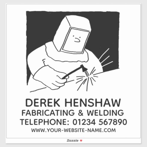 Steel Fabricating  Welding Sticker