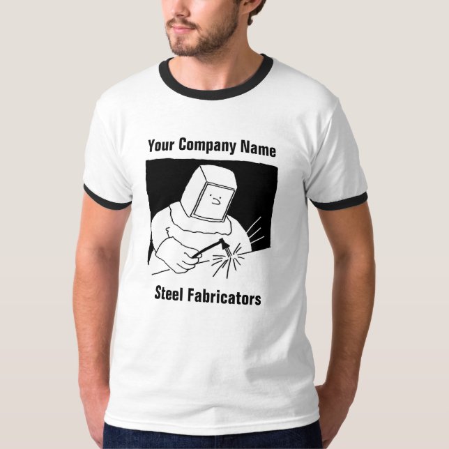 Steel Fabrication Cartoon T-Shirt (Front)