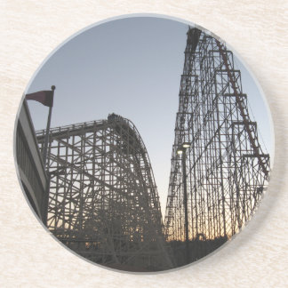 Steel Force and Thunderhawk Dorney Park Drink Coaster