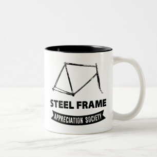 Steel Frame Bike Appreciation Society Two-Tone Coffee Mug
