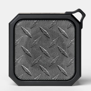 Steel Gray Diamond Plate Bluetooth Speaker