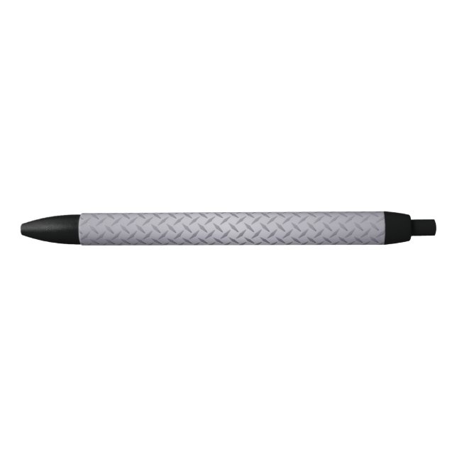 Steel Gray Diamond Plate Pen (Front)