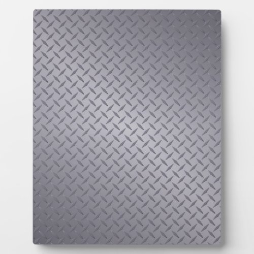 Steel Gray Diamond Plate Plaque