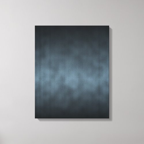 Steel Gray Gothic Ombre Background Art Canvas Print