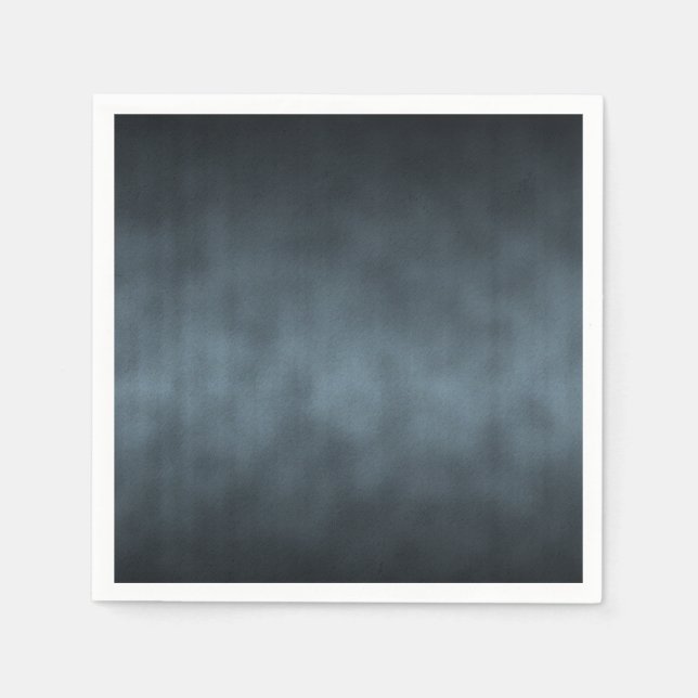 Steel Gray Gothic Ombre Background Art Paper Napkins (Front)