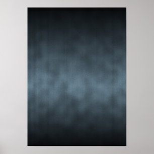 Steel Gray Gothic Ombre Background Art Poster