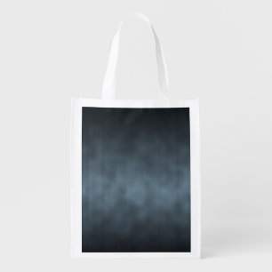 Steel Gray Gothic Ombre Background Art Reusable Grocery Bag